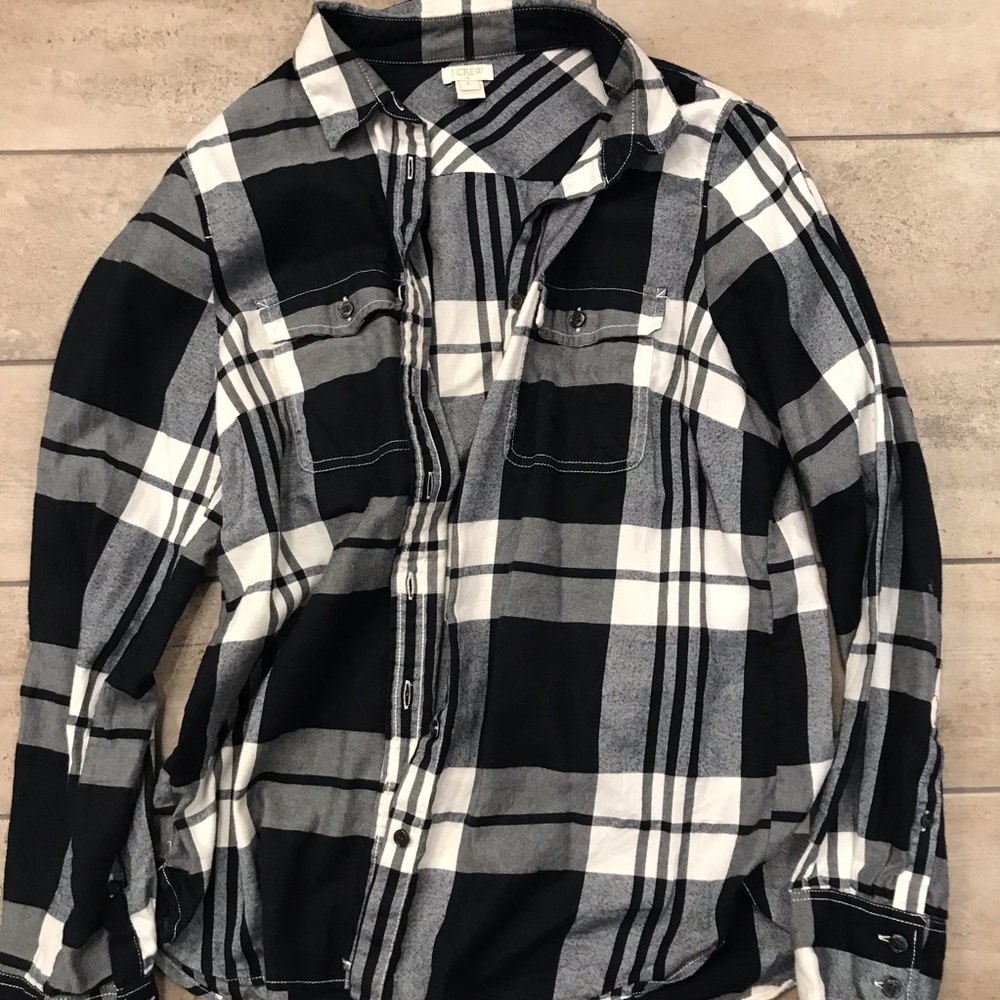 JCrew Flannel Button Up